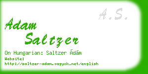 adam saltzer business card
